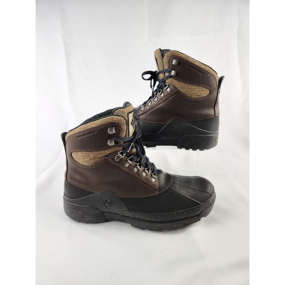 COLUMBIA BUGABOOT Thermal Lining Omni-Heat Men 9 Waterproof Boots Leather Rubber main image 10